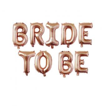 Надпись BRIDE TO BE 16"(40см) розовое золото