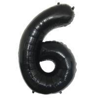 Цифра 6 средняя 32" (80 см) черная УП