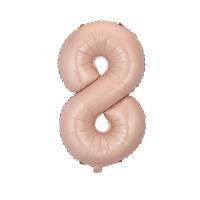 Цифра 8 средняя 32" (80 см) нежно розовая Baby pink (УП)