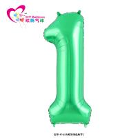 Цифра 1 большая 40"(100 см) Зеленая Китай (УП)