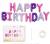 Happy birthday 13 шт., мікс фіолет (40 см.)