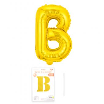 Шарик буква "B" золото 32" 80 см (УП)
