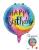 Круг Happy birthday разноцвет 45х45см