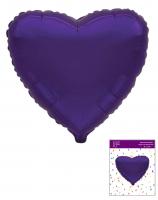 Сердце в упаковке 18"(45х45см) фиолетовое FLEXMETAL