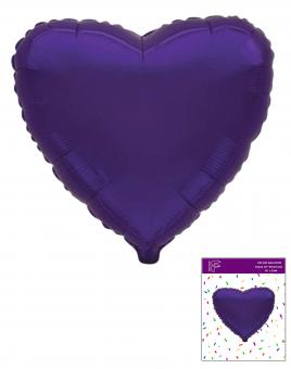 Сердце в упаковке 18"(45х45см) фиолетовое FLEXMETAL