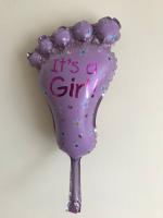 Ножка (стопа) мини It's a Girl розовая 34х21см Китай