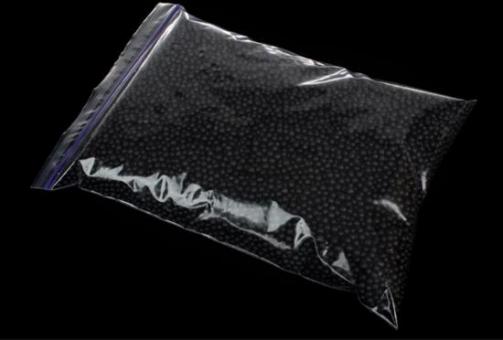 Пенопластовая гранула черная, 2-4 мм., мелкая, объем 1000 мл (26 грамм)