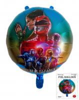 Шарик круг в упаковке Power Rangers 45х45см