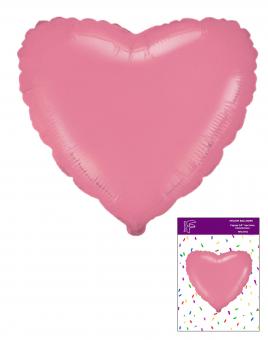 Сердце в упаковке 18"(45х45см) пастель клубника FLEXMETAL