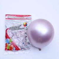 Шарик Хром Китай  12" (30см) бледо розовый