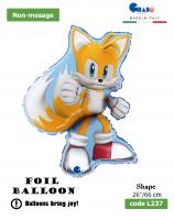 Фольгированный шарик Грабо, Соник, Tails, 26" L237