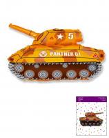 Шарик Танк коричневый FLEXMETAL  65х79см