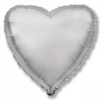 Сердце 18 дйюмов(45х45см) серебро FLEXMETAL