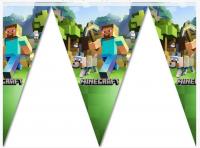 Бумажная гирлянда треугольник Minecraft