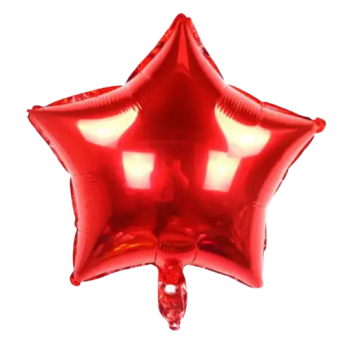 Звезда 18 дюймов (45х45см) красная №2 Китай