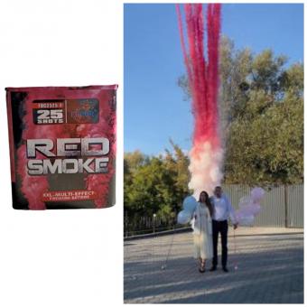 Фейерверк Furor Red Smoke 25 выстрелов